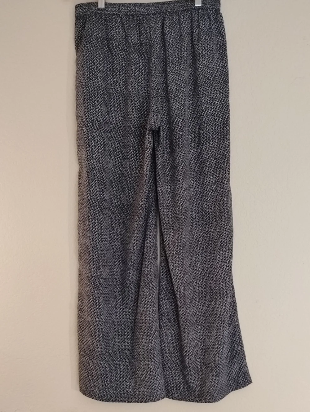Michael Kors Black & White Printed Pull-On Pants